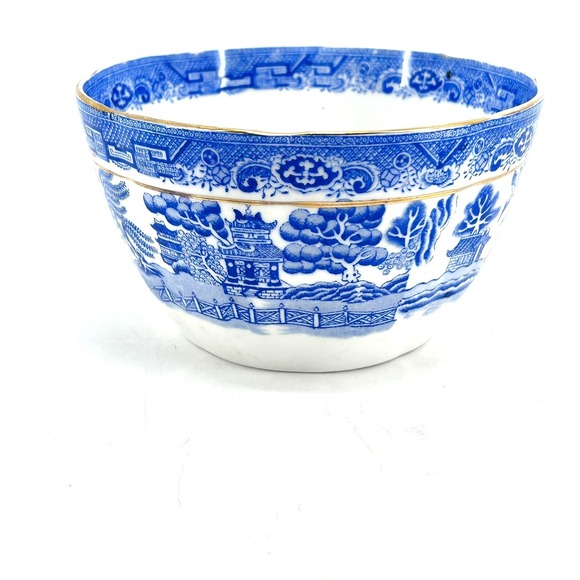 Clifton China Other - Antique Clifton China Blue Willow Waste Bowl Wildblood Heath & Sons England 1908